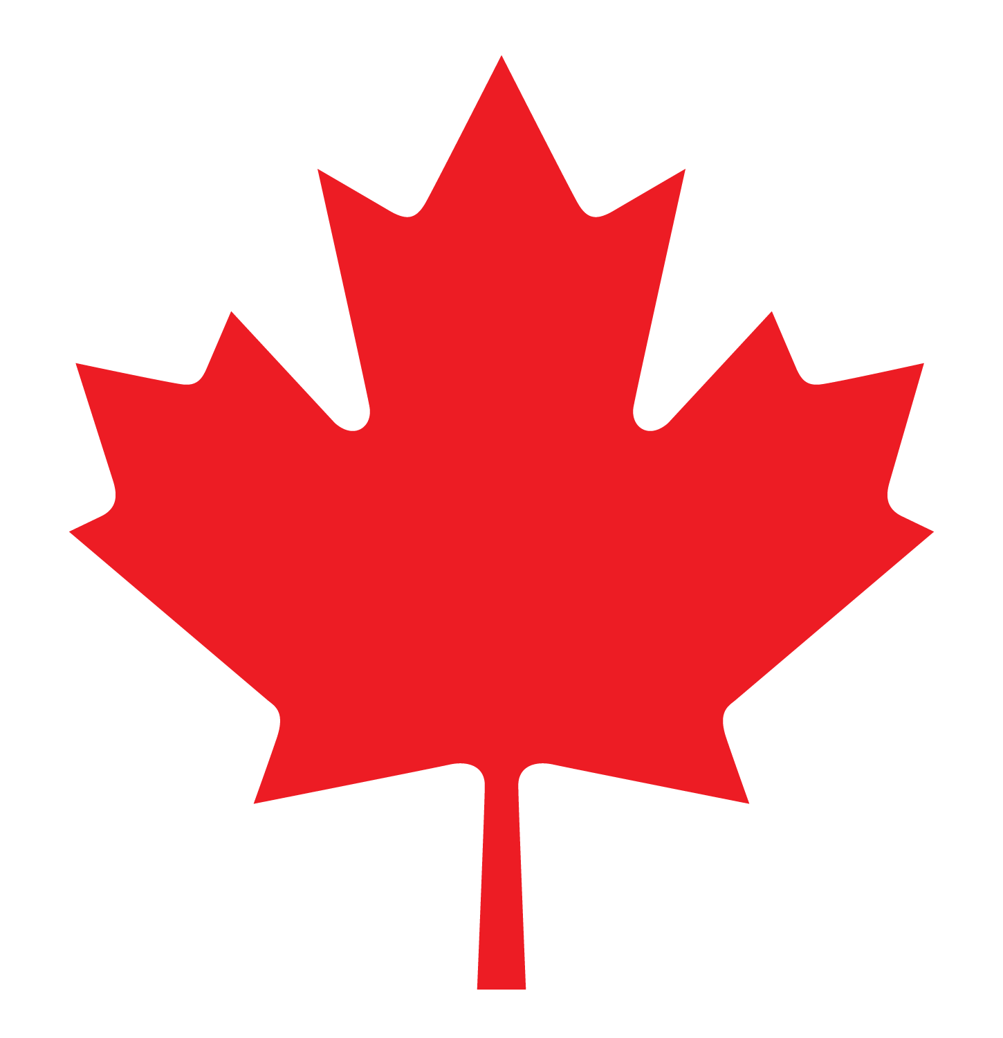 Official 11-point Canadian maple leaf
